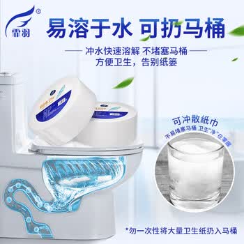 霏羽有芯大卷纸4层400克*12卷大盘纸大圈商用卷纸卫生纸可溶水ZB002