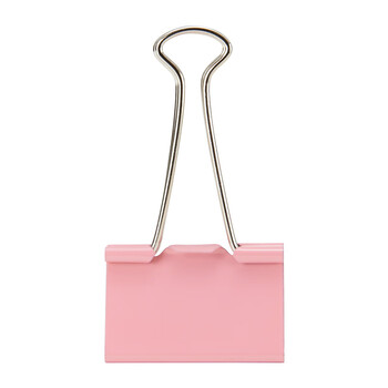 晨光（M&G）Eplus系列彩色41mm长尾夹金属票据夹文件夹办公燕尾夹V-ABS92739 24枚/罐