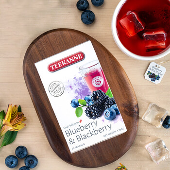 TEEKANNE德国进口花果茶蓝莓黑莓果茶包洛神花玫瑰茄袋泡茶20包/盒果香装 TEEKANNE德国进口花果茶蓝莓黑莓果茶包洛神花玫瑰茄袋泡茶20包/盒果香装
