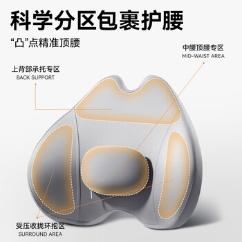米小舒腰靠垫座椅坐垫护腰靠垫办公室腰垫记忆棉汽车旅行透气腰垫 米小舒腰靠垫座椅坐垫护腰靠垫办公室腰垫记忆棉汽车旅行透气腰垫
