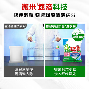 碧浪洗衣粉【实惠装】专研抗菌洁净除螨洗衣粉亮洁清新柔香2.75KG 碧浪洗衣粉【实惠装】专研抗菌洁净除螨洗衣粉亮洁清新柔香2.75KG