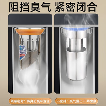 佳立方防臭地漏芯下水道防臭神器防虫反味卫生间通用地漏芯封口盖过滤网