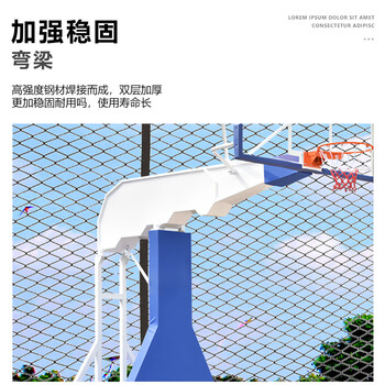 LIVEX篮球架标准成人户外篮球框可移动仿液压蓝球架家用室外篮球架子