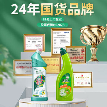 绿岛洁厕灵500g*4瓶 洁厕液 马桶清洁剂 洁厕剂 厕所除臭祛垢去渍异味