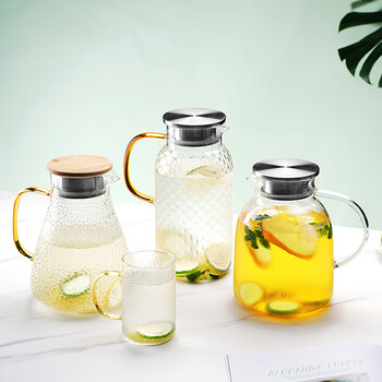 麦赫比Myhobby轻奢高档家用耐高温高硼硅玻璃杯凉水壶套装客厅专用颜值水杯带把