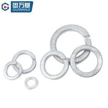 固万基（GUWANJI） 弹簧垫圈 热镀锌弹垫碳钢热浸锌开口弹性垫圈 M12[100个/包]