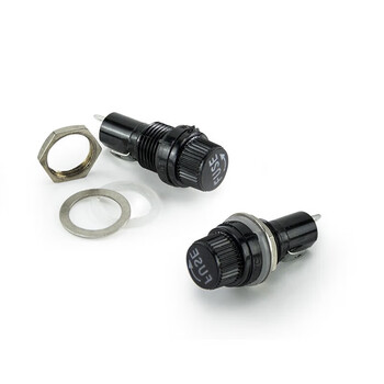 汇君 玻璃保险丝管电路保护熔断器250V电源插座电路充电器保护玻璃管 5*20mm-保险丝座10个