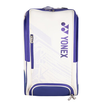 尤尼克斯（YONEX）羽毛球包多口袋独立鞋仓大容量双肩包BA02512EX白深蓝