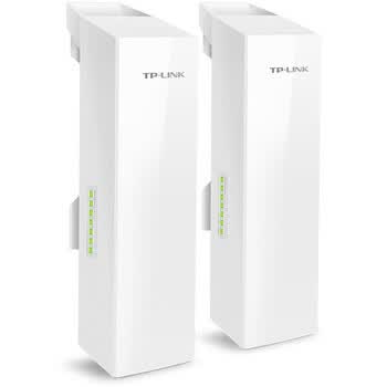 普联（TP-LINK）千兆监控专用无线网桥套装(5公里)户外远距离传输出厂免配置支持PoE/DC供电 TL-S5G-5KM【套装】