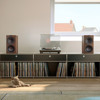 KEF Q Concerto Meta (Q 协奏曲)发烧级无源书架音箱 专业HIFI高保真三分频2.0家用客厅音响 丝绒白