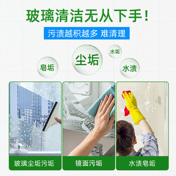 CHANTECLAIR大公鸡管家 玻璃清洁剂625ml*2瓶 玻璃/镜面多功能清洁剂去污去渍
