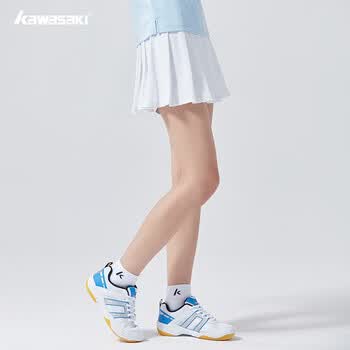 川崎（KAWASAKI）羽毛球女款针织短裙休闲运动防走光半身百褶裙A2755 白色 2XL