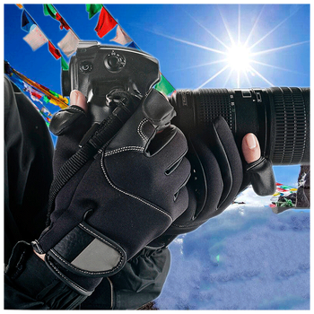 摄影手套 女男 露指 专业 户外 微单 手套 单反