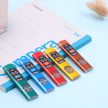 派通（Pentel ）0.5mm自动铅笔芯 不易折断活动铅芯替芯学生考试用 C275 H/单管（共40根）