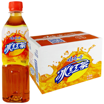 娃哈哈冰红茶柠檬味茶饮料500ml*15瓶 清凉解渴饮用水 整箱 包装随机发
