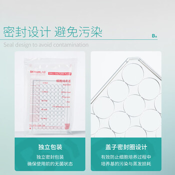 比克曼生物 细胞培养板一次性孔板无菌无酶无热原独立装透明 【24孔】贴壁透明平底带盖