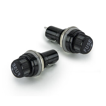 汇君 玻璃保险丝管电路保护熔断器250V电源插座电路充电器保护玻璃管 5*20mm-保险丝座10个