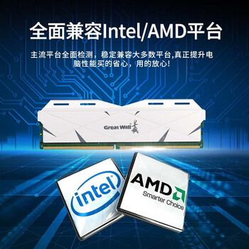 长城（Great Wall）16GB DDR4 4000 马甲条 台式机内存条