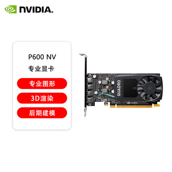 英伟达（NVIDIA）P600显卡2G支持4K多屏设计入门专业绘图 NVIDIA P600 2G 工包
