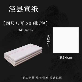 玖柒文房生宣纸书法练习专用宣纸泾县初学者毛笔书法练字作品纸国画纸工笔画练习纸四尺八开【200张】