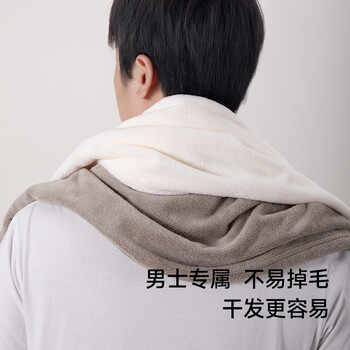 HOYO日本抗菌加厚男士干发巾家用不掉毛吸水速干毛巾米白35*75cm运动 HOYO日本抗菌加厚男士干发巾家用不掉毛吸水速干毛巾米白35*75cm运动