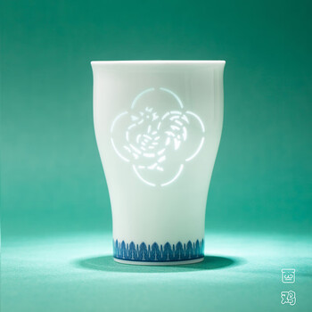本溪青花玲珑茶杯图片- 京东