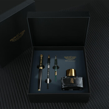 英雄(HERO)【热门商品】钢笔 礼盒【韶华系列】钢笔/宝珠/美工商务钢笔高端节日礼物墨水套装黑色 英雄(HERO)【热门商品】钢笔 礼盒【韶华系列】钢笔/宝珠/美工商务钢笔高端节日礼物墨水套装黑色