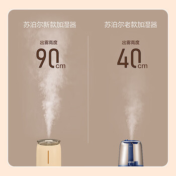 苏泊尔  ZMD安心系列加湿器 立式8L大水箱麦饭石净水加湿器 HLW-82A-280