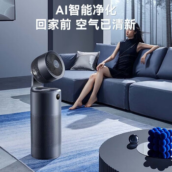 艾美特（AIRMATE）负离子净化空气循环扇电风扇智能全屋家用 空气净化器直流变频 轻音台式落地扇四