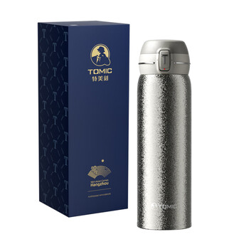 特美刻(TOMIC)纯钛保温杯内外纯钛弹盖 男女水杯 500ml 节日礼物银色 特美刻(TOMIC)纯钛保温杯内外纯钛弹盖 男女水杯 500ml 节日礼物银色