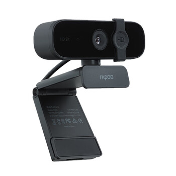 雷柏 C280 2K高清摄像头400万像素带麦克风话筒一体网课教学上课2K 专用usb直播