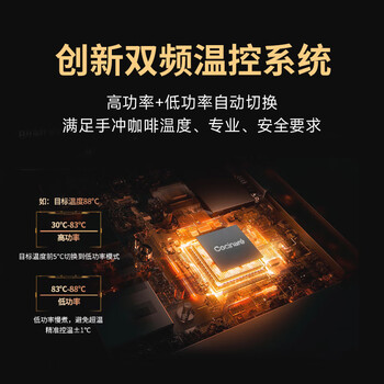 COCINARE咖啡手冲壶C壶 咖啡温控壶手冲咖啡壶 电水壶手冲咖啡机 M9艺术款 风生水起 0.9L