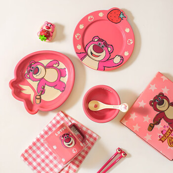 川岛屋（KAWASIMAYA）迪士尼草莓熊餐具可爱饭碗家用陶瓷面碗餐盘子马克杯草莓熊
