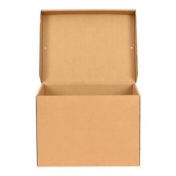 泰档档案箱空白连体纸箱会计凭证收纳箱办公纸箱 大号45*34.5*25cm 10个装 K4534525-10