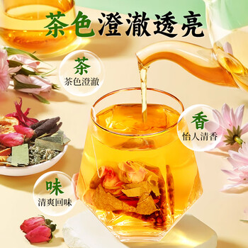 同仁堂冬瓜荷叶茶玫瑰花茶养生茶176g