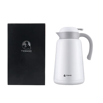 特美刻（TOMIC）1.9L大容量保温水壶双层316不锈钢暖瓶热水瓶TJ70009 蓝色