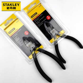史丹利(STANLEY)黑色双塑柄水口钳5英寸工业级家用电工钳模型剪84-134-23 史丹利(STANLEY)黑色双塑柄水口钳5英寸工业级家用电工钳模型剪84-134-23