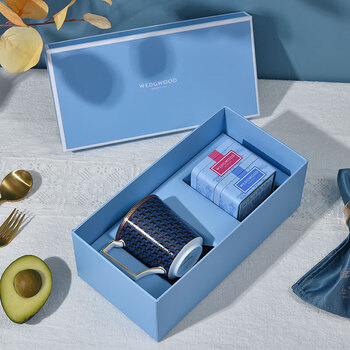 Wedgwood威基伍德拜占庭马克杯+随身包茶罐套盒