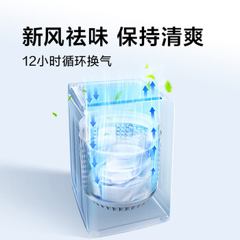 TCL新风祛味波轮洗衣机全自动10KG大容量一级能效家用家电京东自营B100V2R
