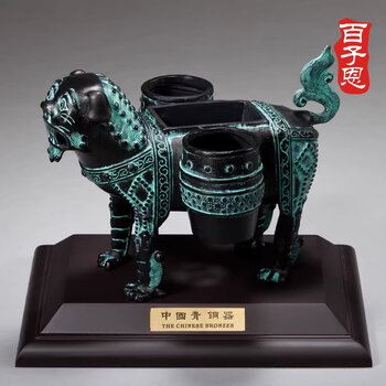 青铜麒麟摆件型号规格- 京东