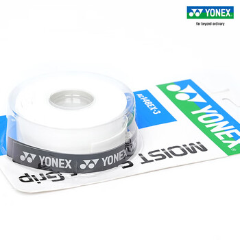 YONEX尤尼克斯yy羽毛球拍手胶吸汗带功能型AC148ex-3干爽粘性手胶白色