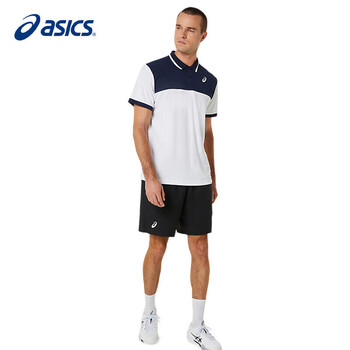 亚瑟士（asics）男式夏季透气速干运动跑步短裤男 2041A261-001澳网黑色 XL