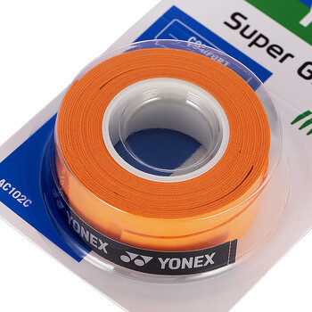 尤尼克斯（YONEX）羽毛球手胶运动吸汗带握把胶AC-102C-451暗橙色三条装