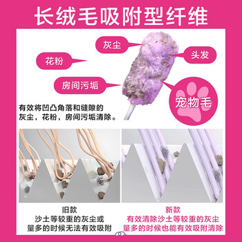 花王（KAO）静电除尘掸1个鸡毛掸子除尘扫灰家用不掉毛汽车擦车除尘掸子