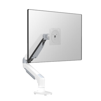 京东京造显示器支架 机械臂 电脑支架桌面夹式底座 屏幕升降悬空托增高架JZ-ZJ01白17-32吋 适配卓威电竞