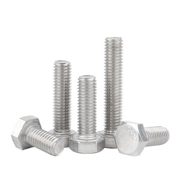 永利尚 304不锈钢外六角螺丝钉全螺纹外六角螺栓全牙 M6*90（20个）