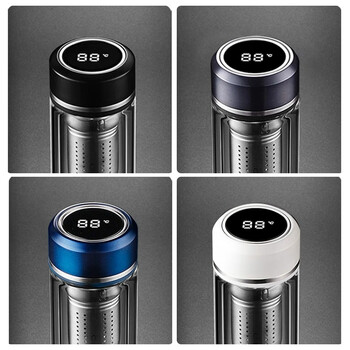 Vanow双层玻璃杯男女高硼硅耐高温隔热高颜值茶杯刻字定制水杯子