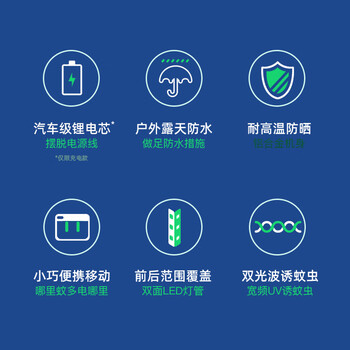 灯下 户外灭蚊灯家用灭蝇灯商灭蚊子神器庭院花园室内室外DX20插电款