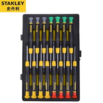 史丹利（STANLEY）15件套微型螺丝批组套A  66-381-23