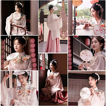 欧利文团扇diy印花团扇结婚成品cos汉服古风扇子中国风宫扇舞蹈苏州苏绣双面半透圆扇 荷风细雨